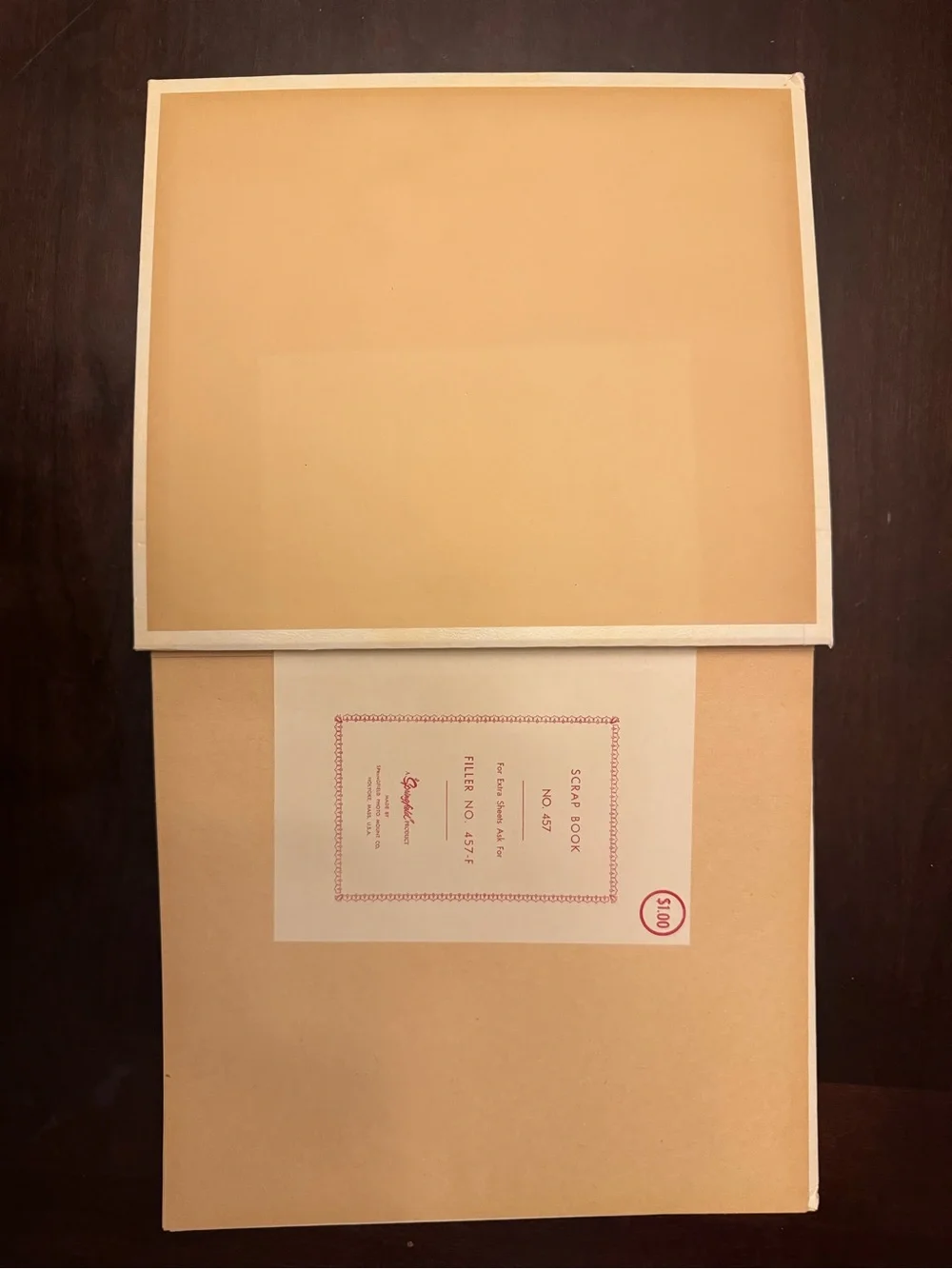 Vintage unused 1963-64 Springfield No. 457 scrapbook